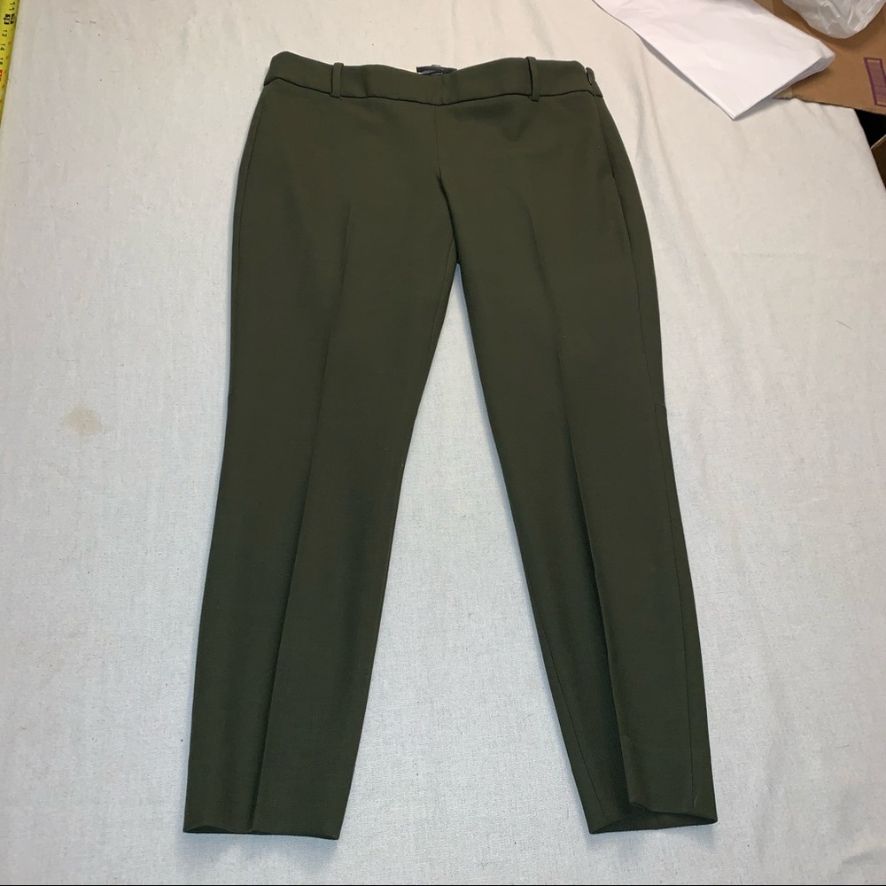 NWOT J. Crew Minnie Moss Green Pant in Stretch Twill 4